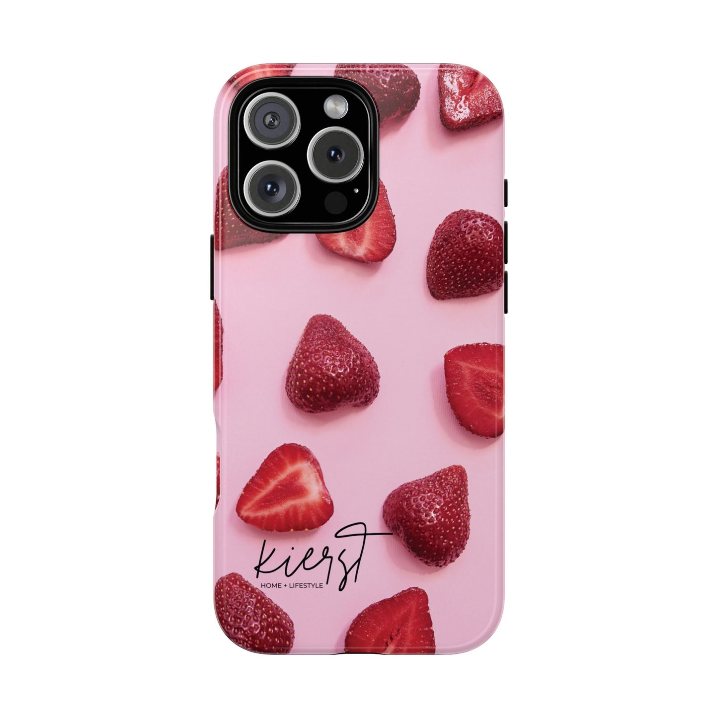 Strawberries iPhone Case | A Sweet Statement Rooted in Soft Luxury