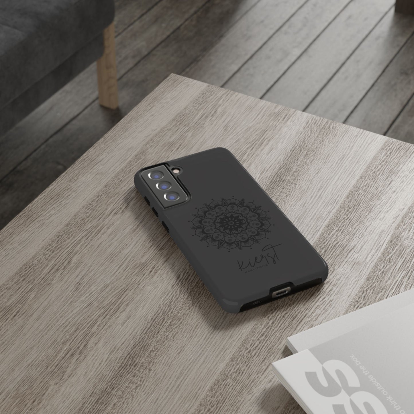 Black Mandala Samsung Galaxy Phone Case | Elevated Symmetry, Timeless Energy