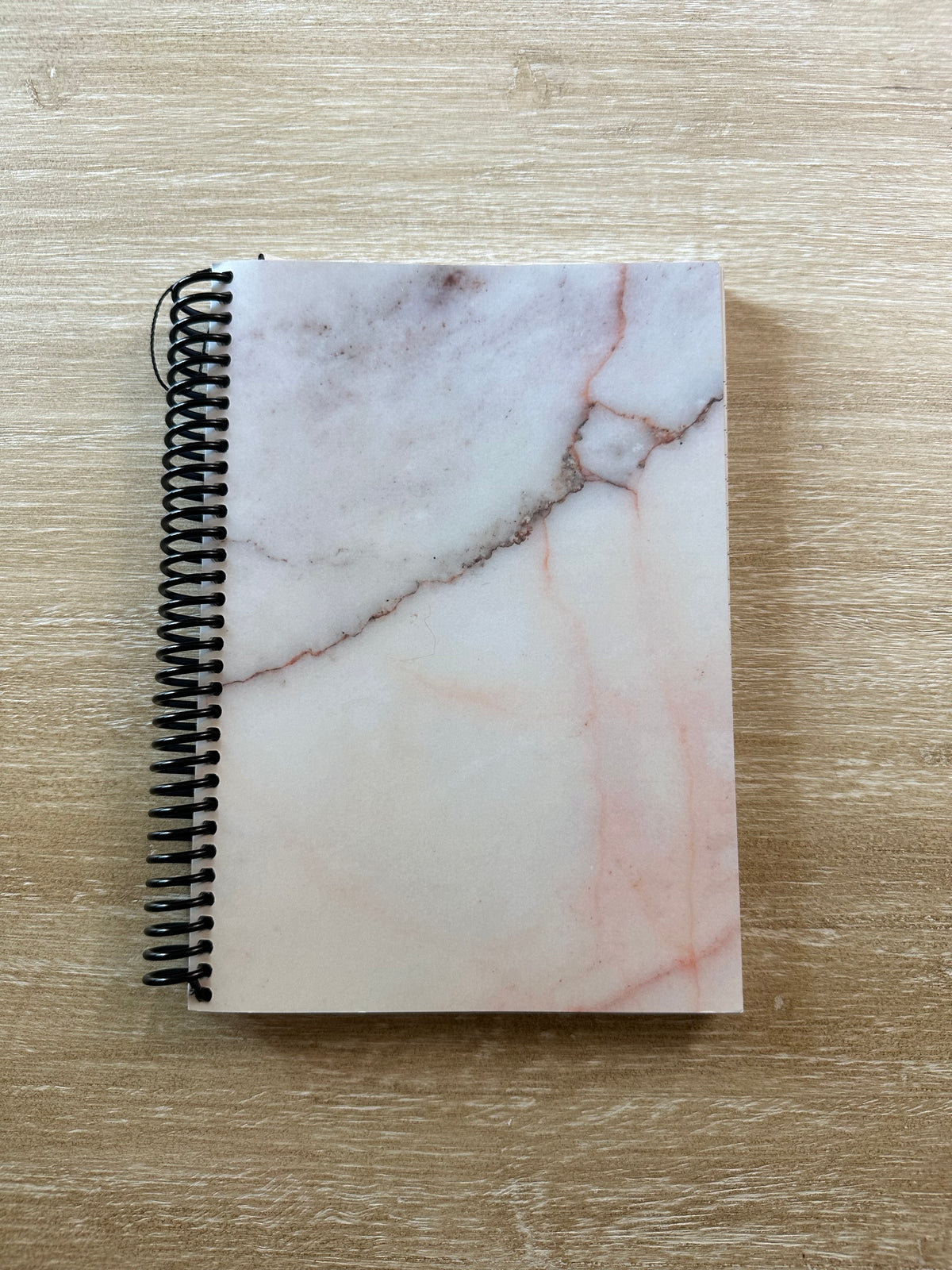 Warm White Marble Notebook