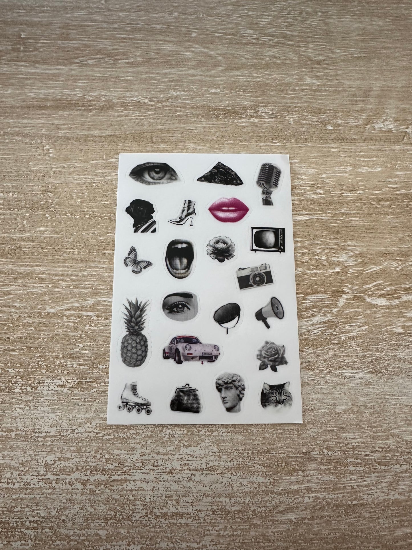 Vintage Inspired Sticker Sheet | Retro Elegance Meets Modern Edge