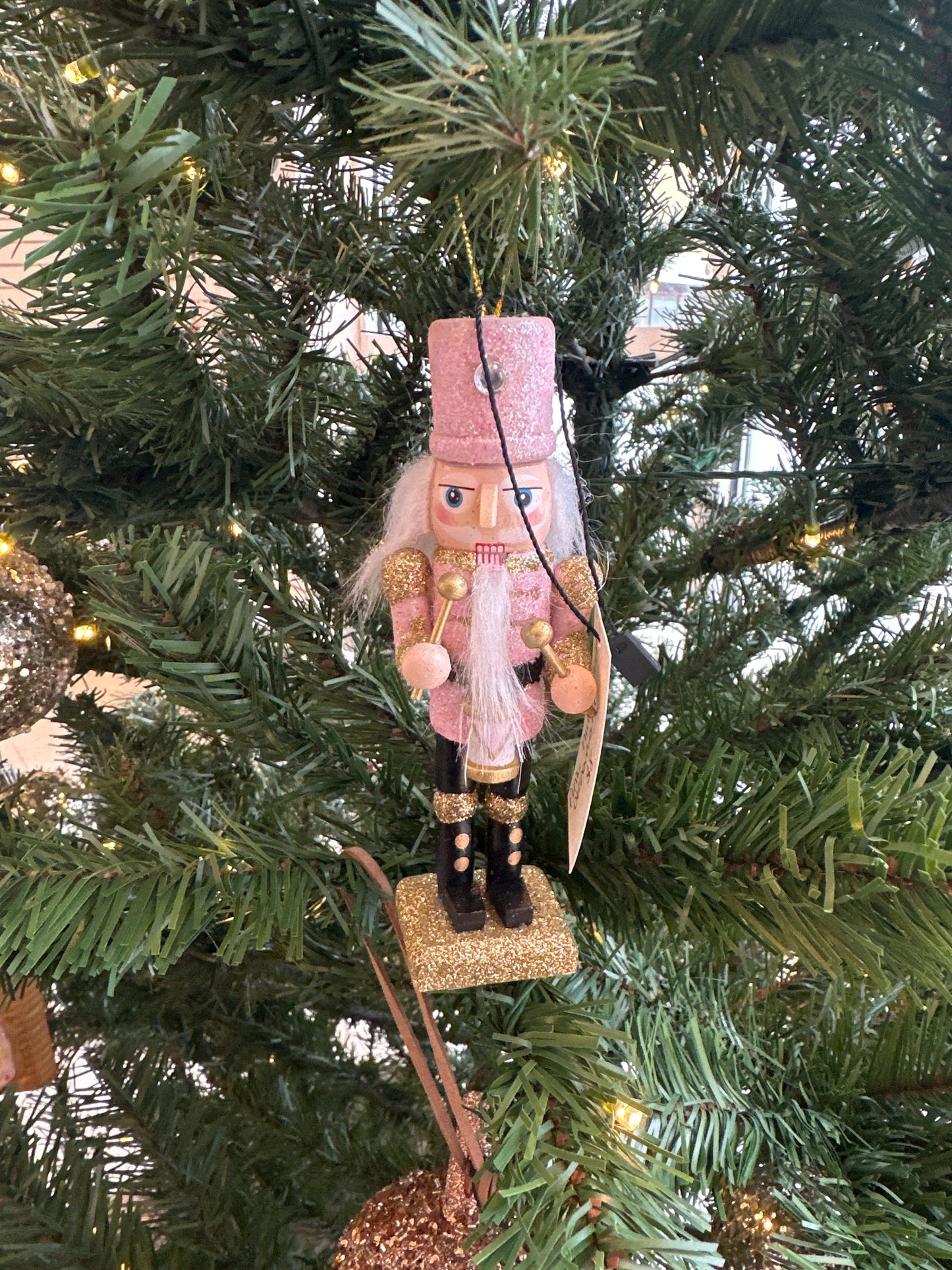 Pink nutcracker ornament
