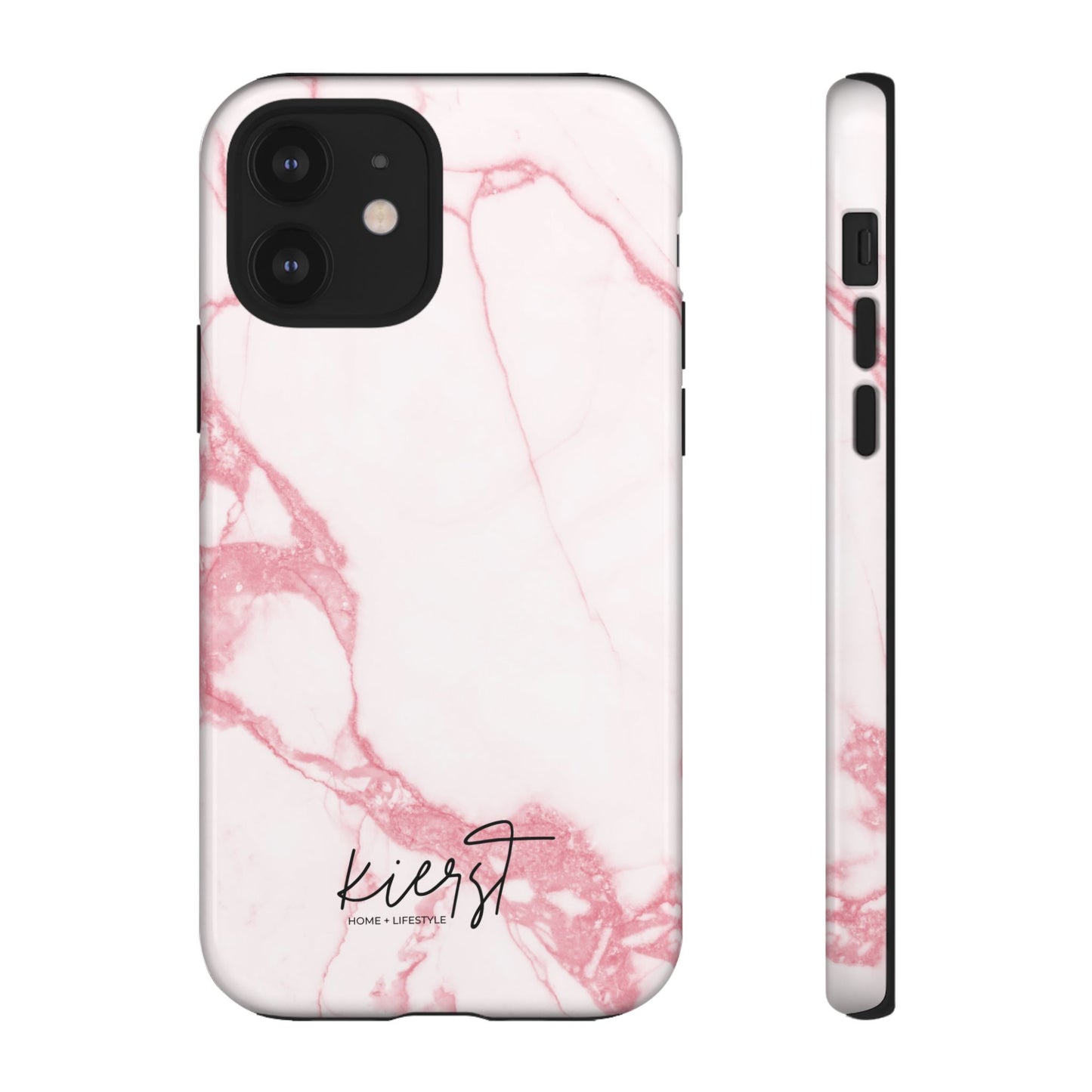 Pink & White Marble iPhone Case | Classic Elegance, Feminine Twist