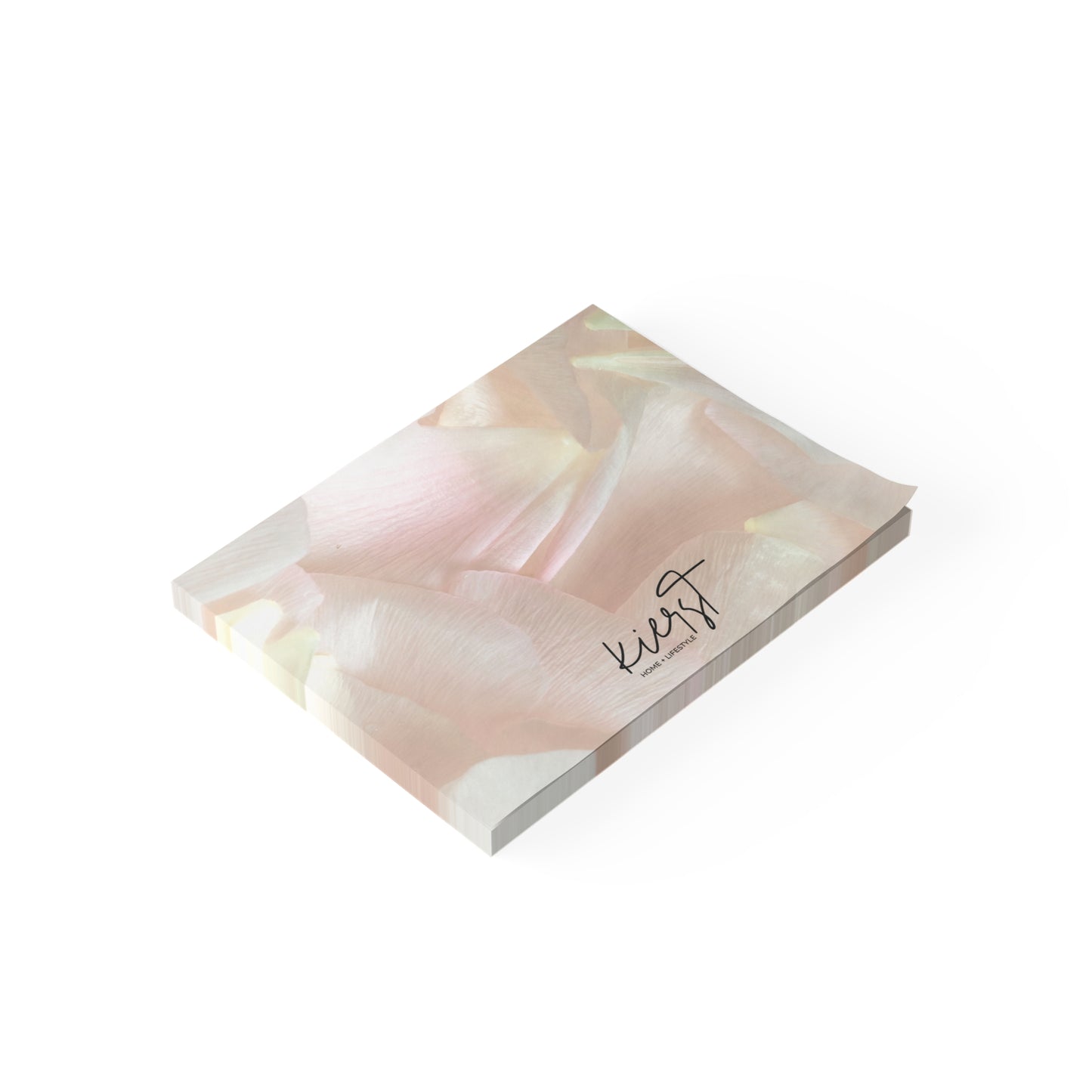 Iridescent Petals Post-it® Note Pad | Soft Pink Floral Sticky Notes for Elegant Everyday Reminders