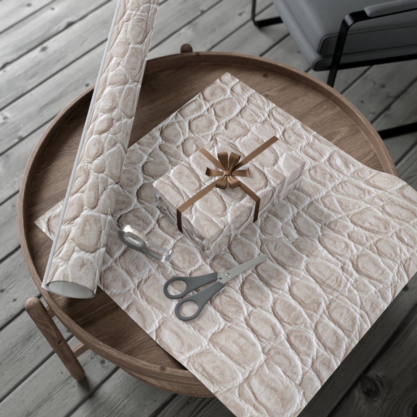 Cream Reptile Gift Wrapping Paper