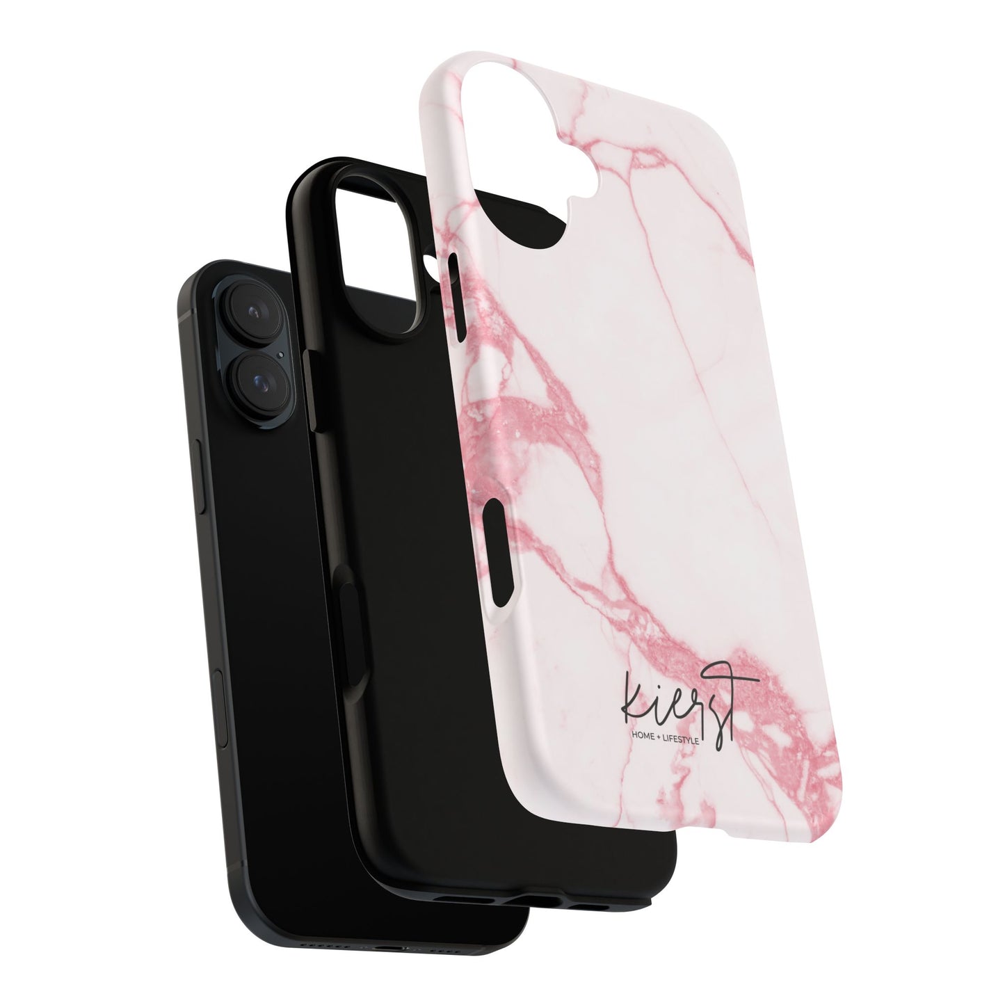 Pink & White Marble iPhone Case | Classic Elegance, Feminine Twist