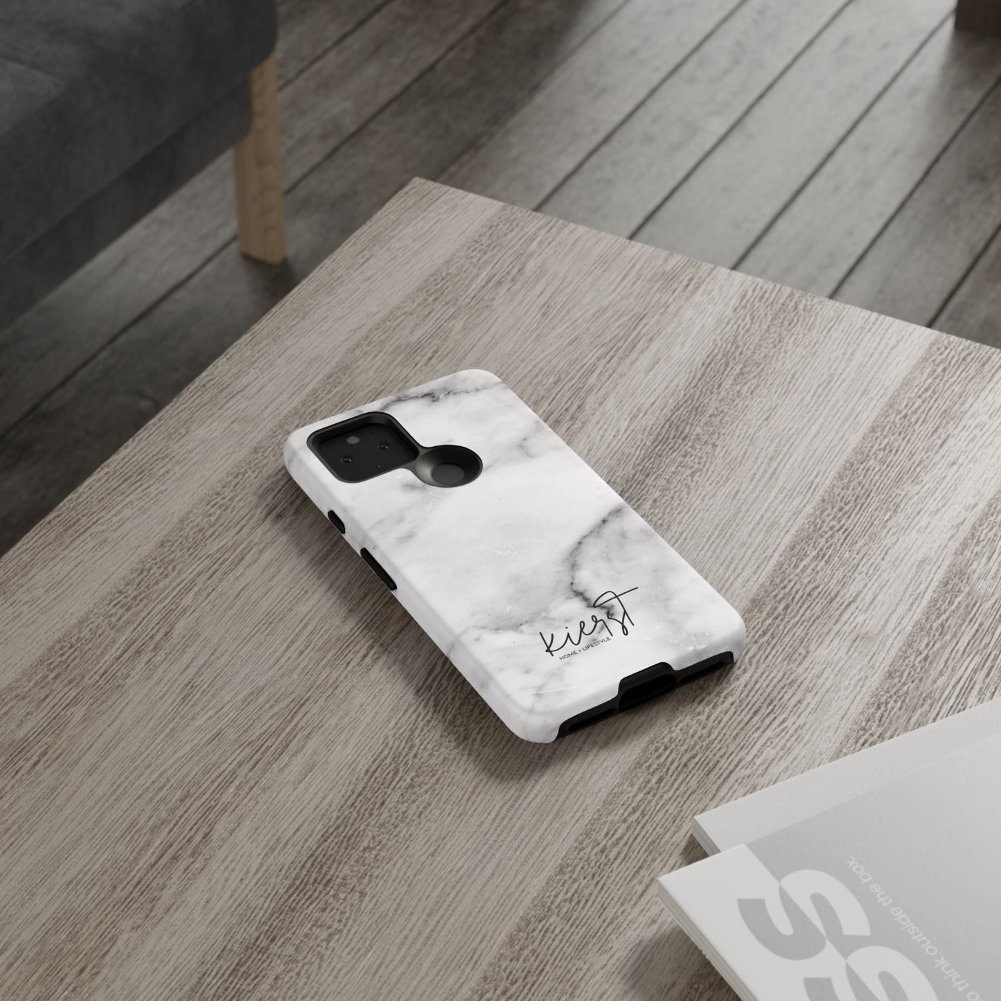 Lived-In White and Grey Marble Google Pixel Case | Elevated Essentials For Everyday