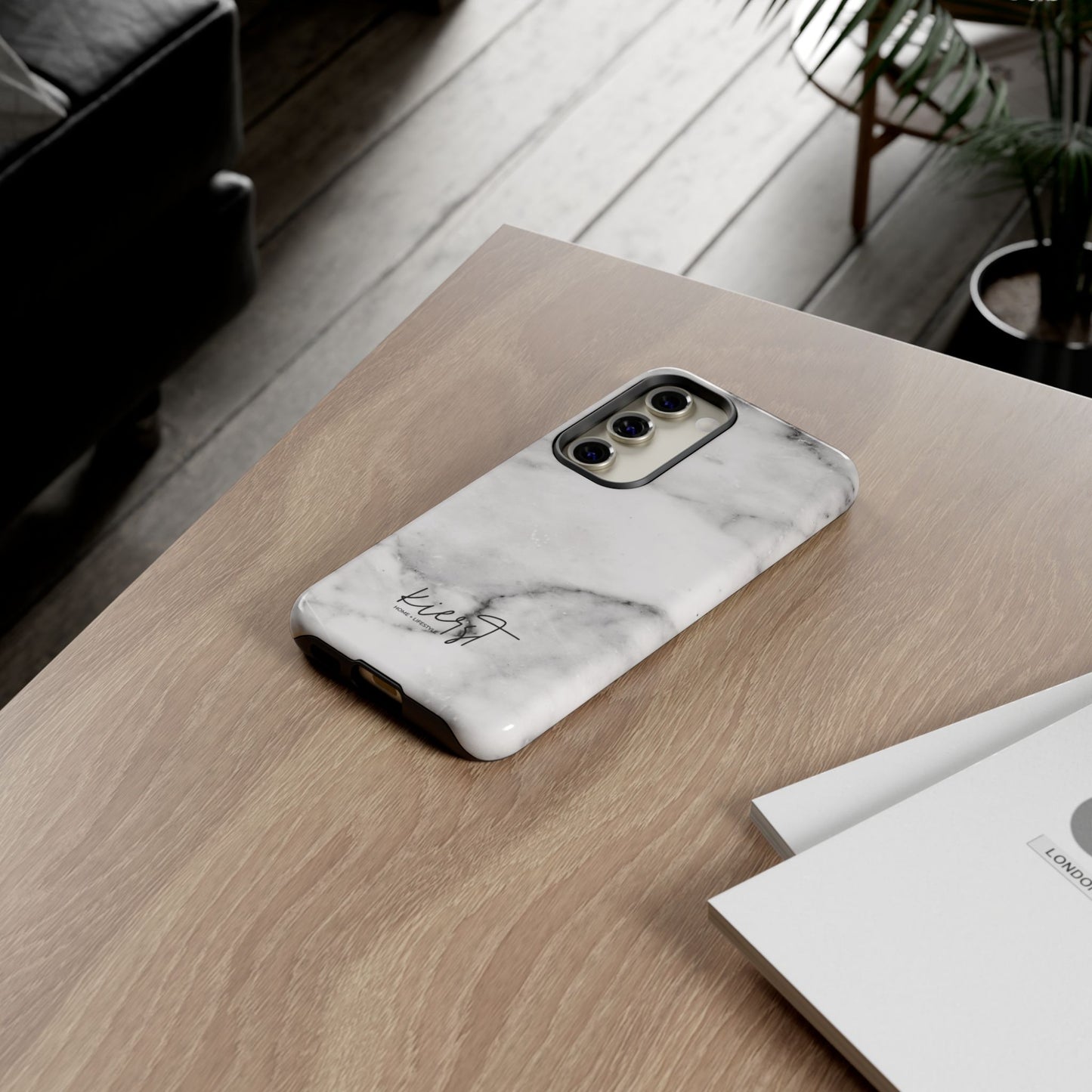 Lived-In White and Grey Marble Samsung Galaxy Case | Soft Strength, Redefined