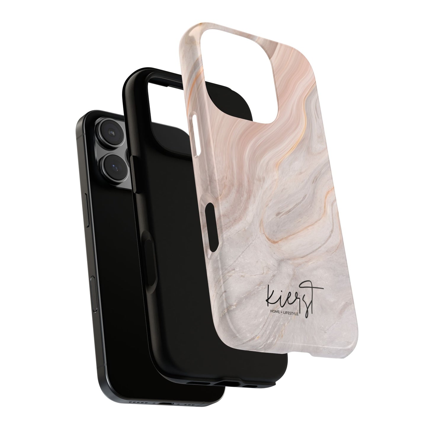 Blush Swirl Marble iPhone Case | Soft Curves, Strong Protection