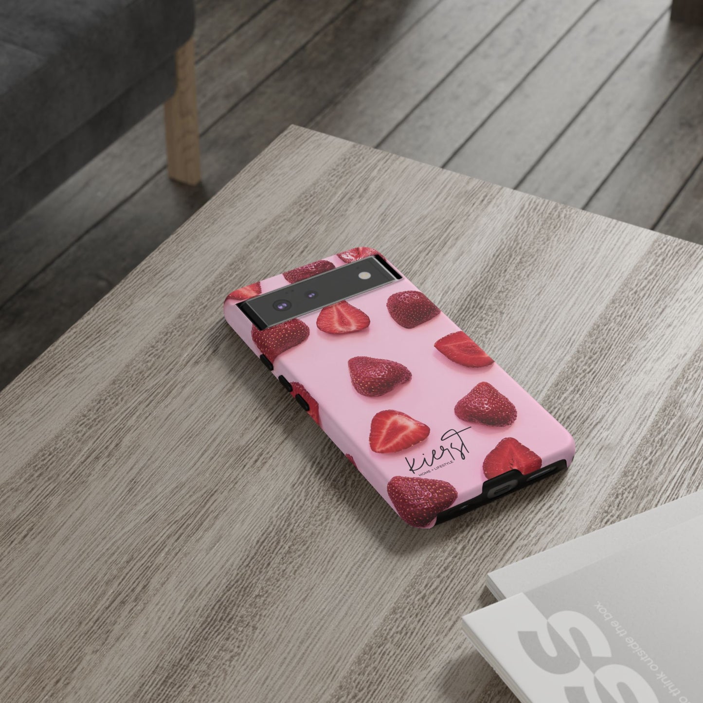 Strawberries Google Pixel Case | Blush-Toned Charm Meets Playful Precision
