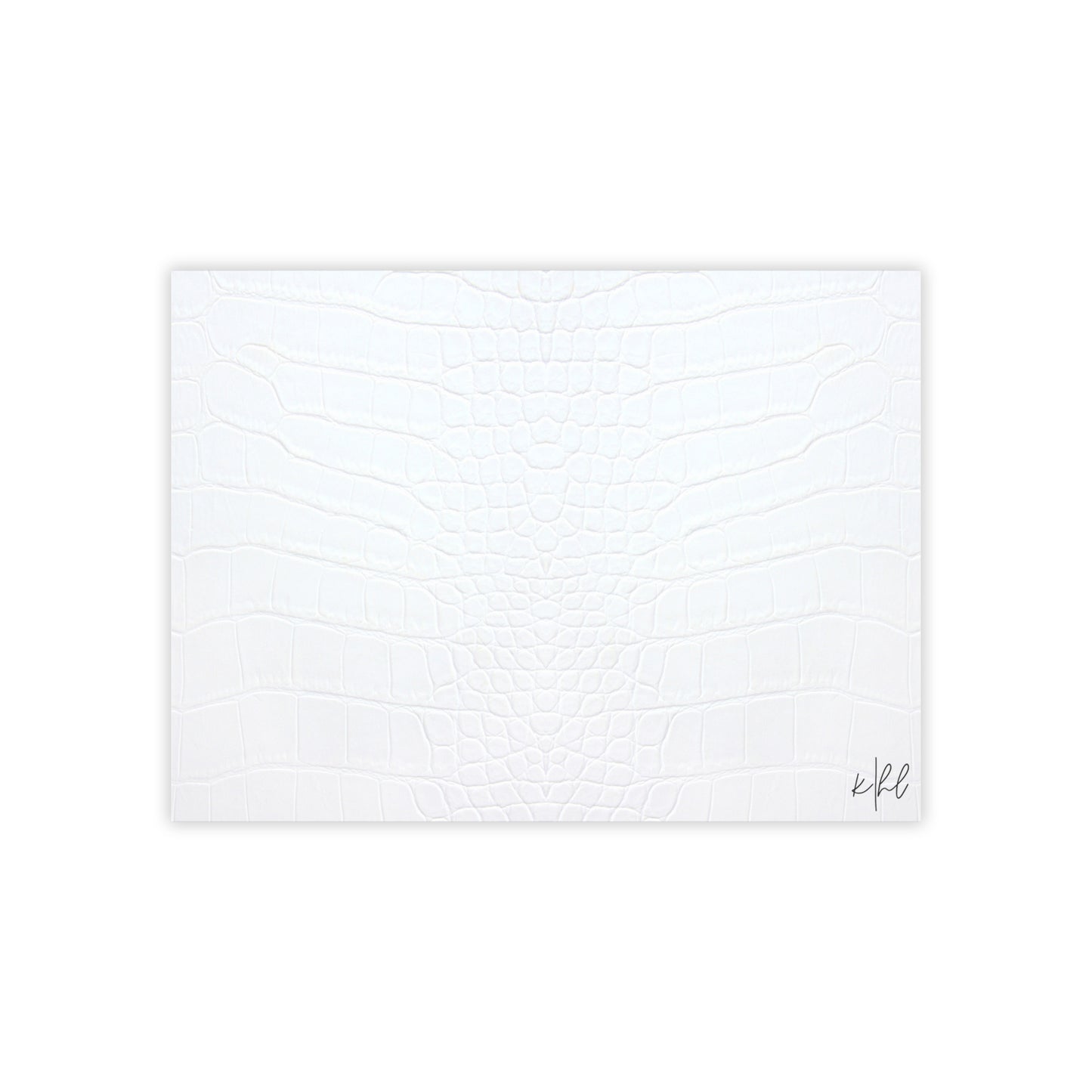 White Alligator Post-it® Note Pad | Luxe Faux Skin-Inspired Memo Pad