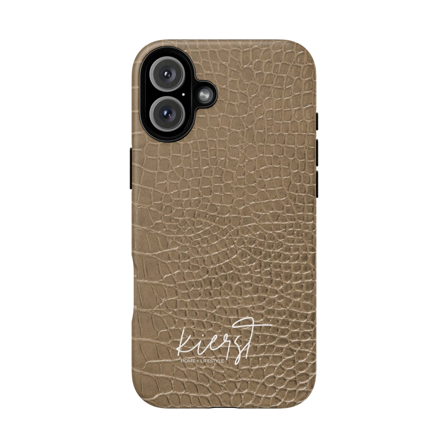 Tan Alligator Print iPhone Case | Elevated texture meets everyday ease