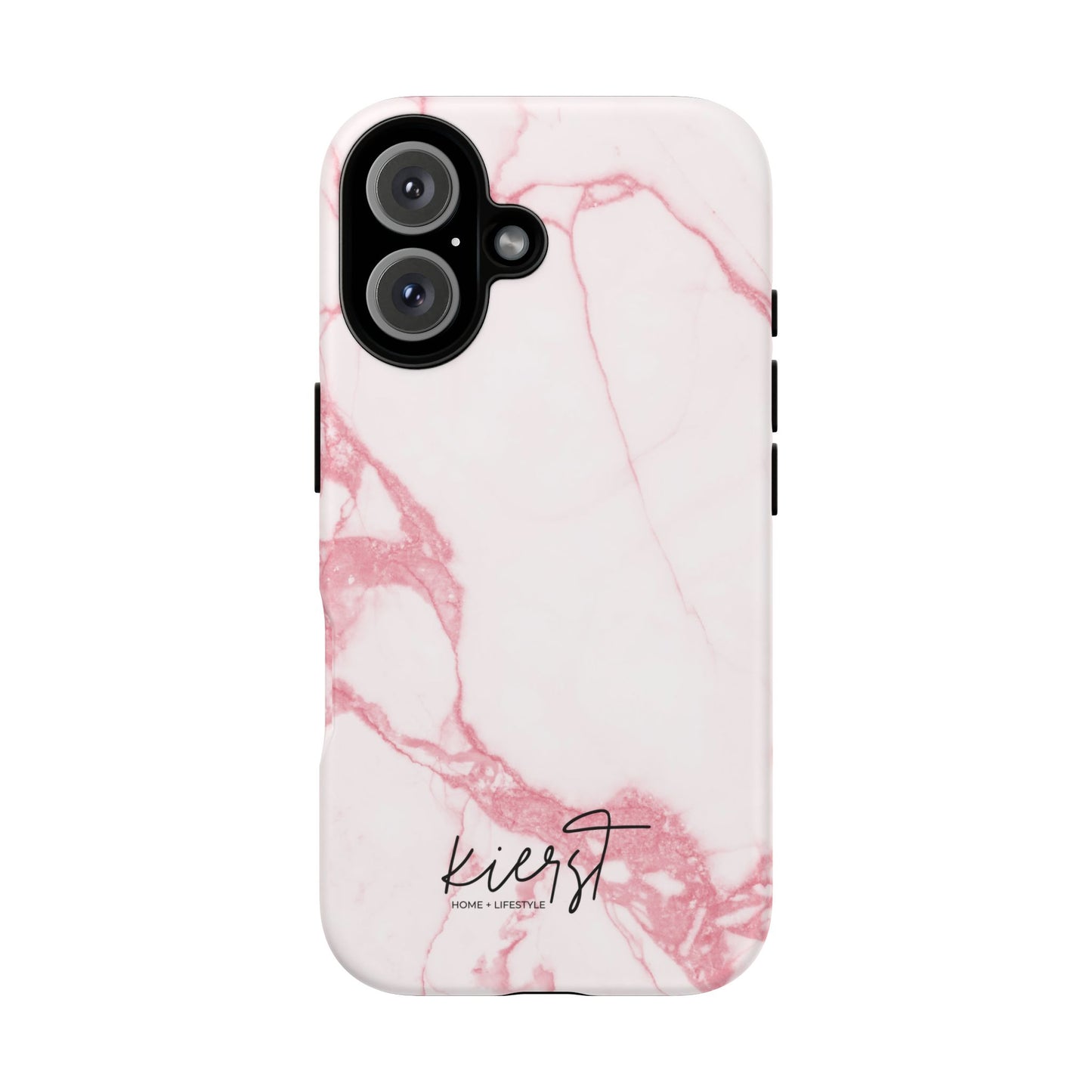 Pink & White Marble iPhone Case | Classic Elegance, Feminine Twist