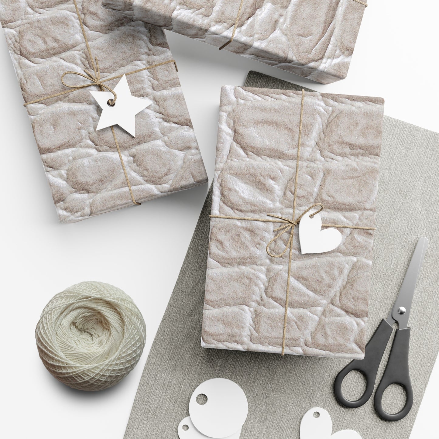 Cream Reptile Gift Wrapping Paper