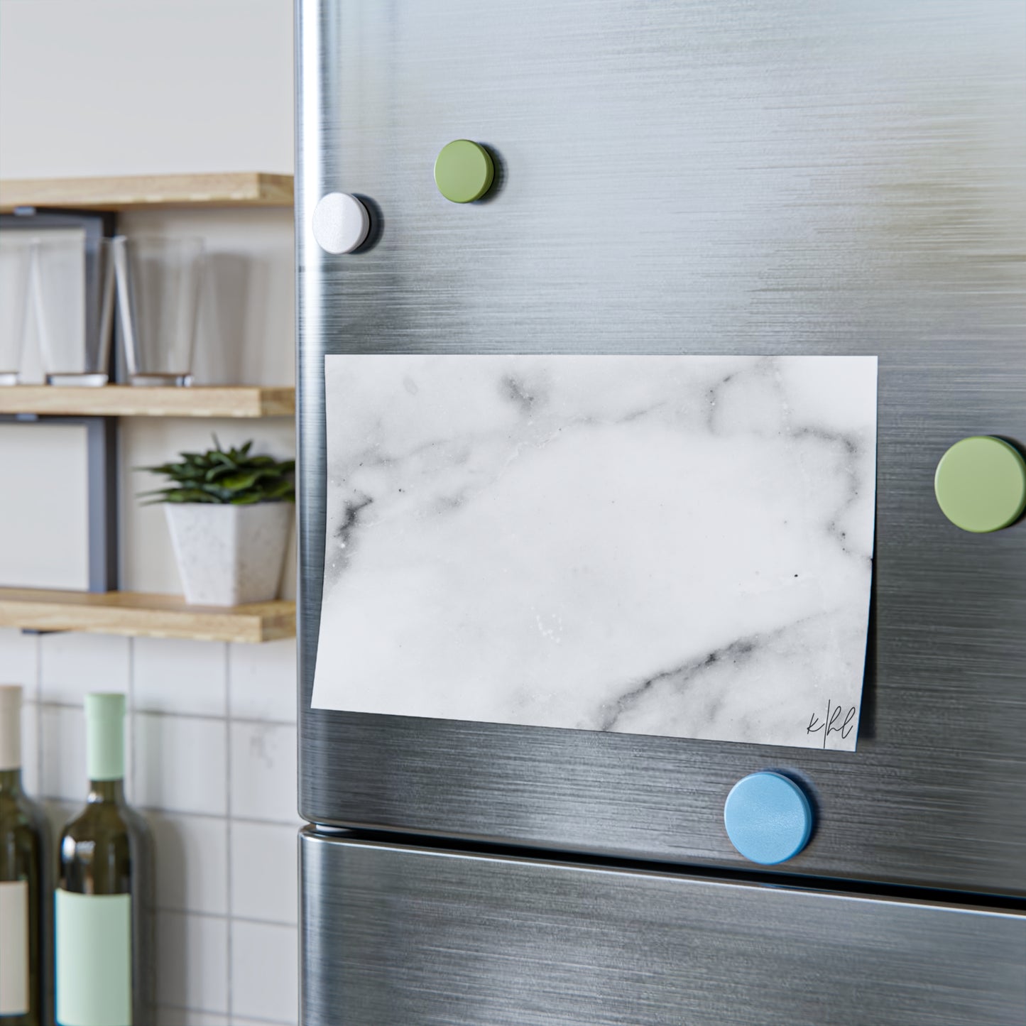 Lived-In Grey and White Marble Post-it® Note Pad