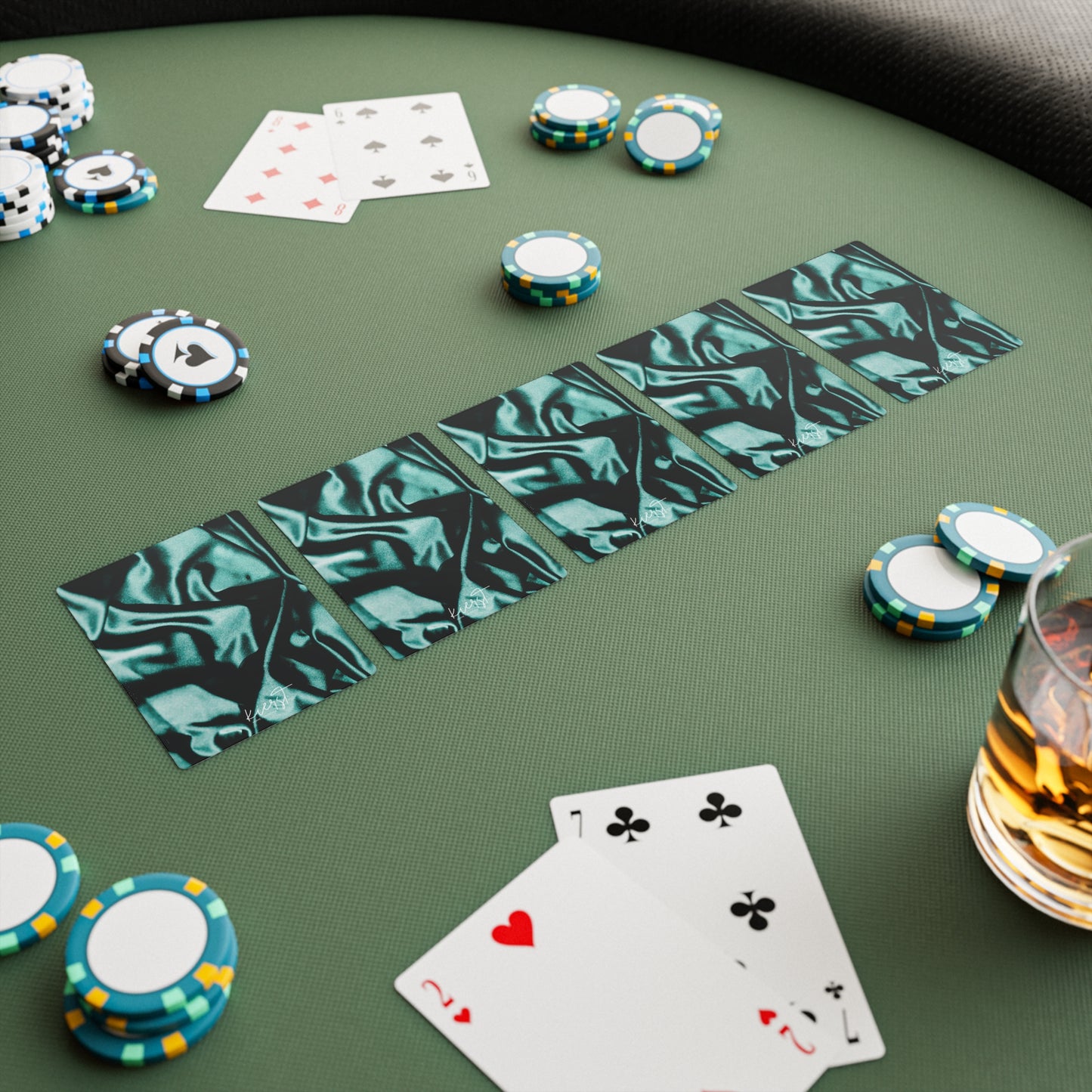 Emerald Silk Poker Playing Cards