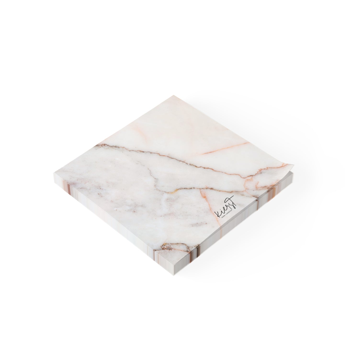 Warm White Marble Post-it® Note Pad | Elegant Stone-Inspired Sticky Notes for Office & Home