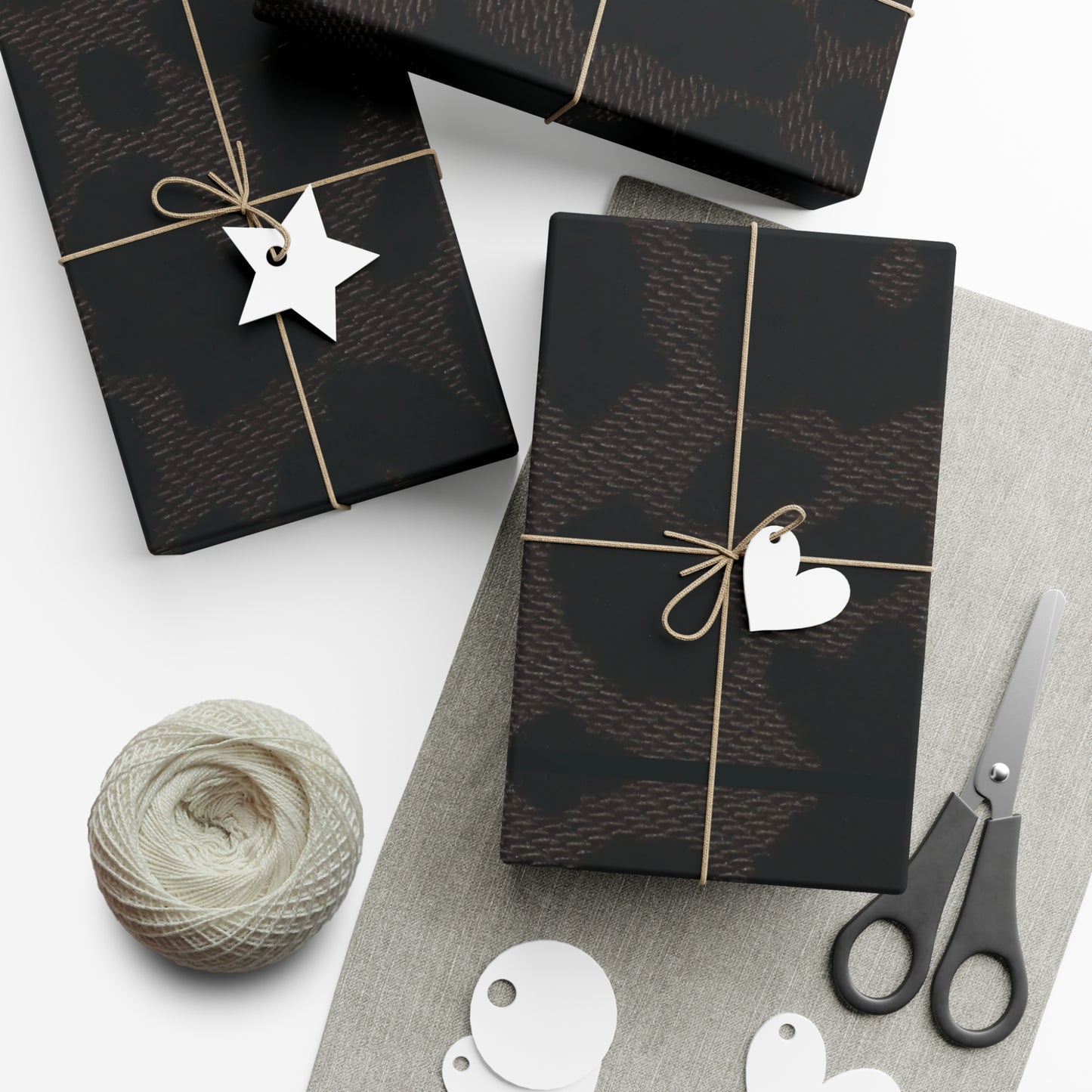 Black Leopard Gift Wrapping Paper