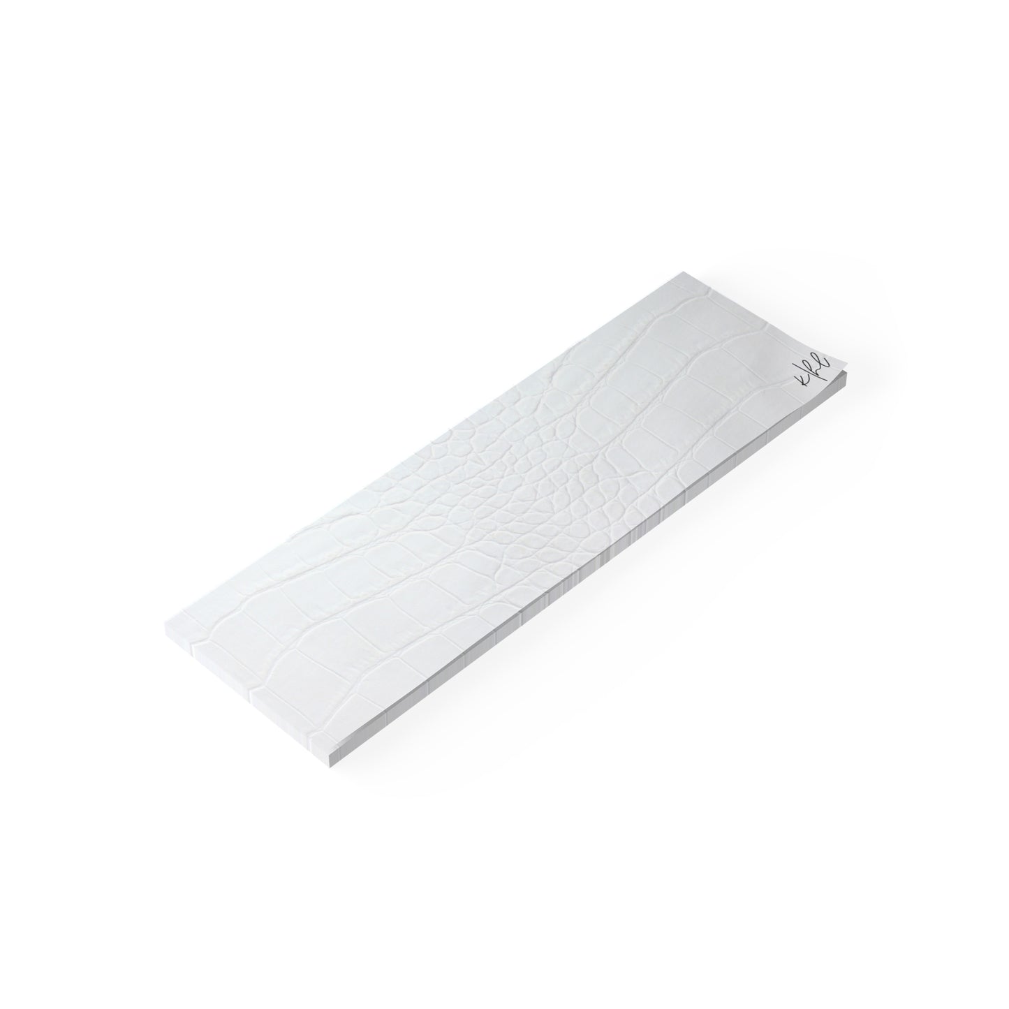 White Alligator Post-it® Note Pad | Luxe Faux Skin-Inspired Memo Pad