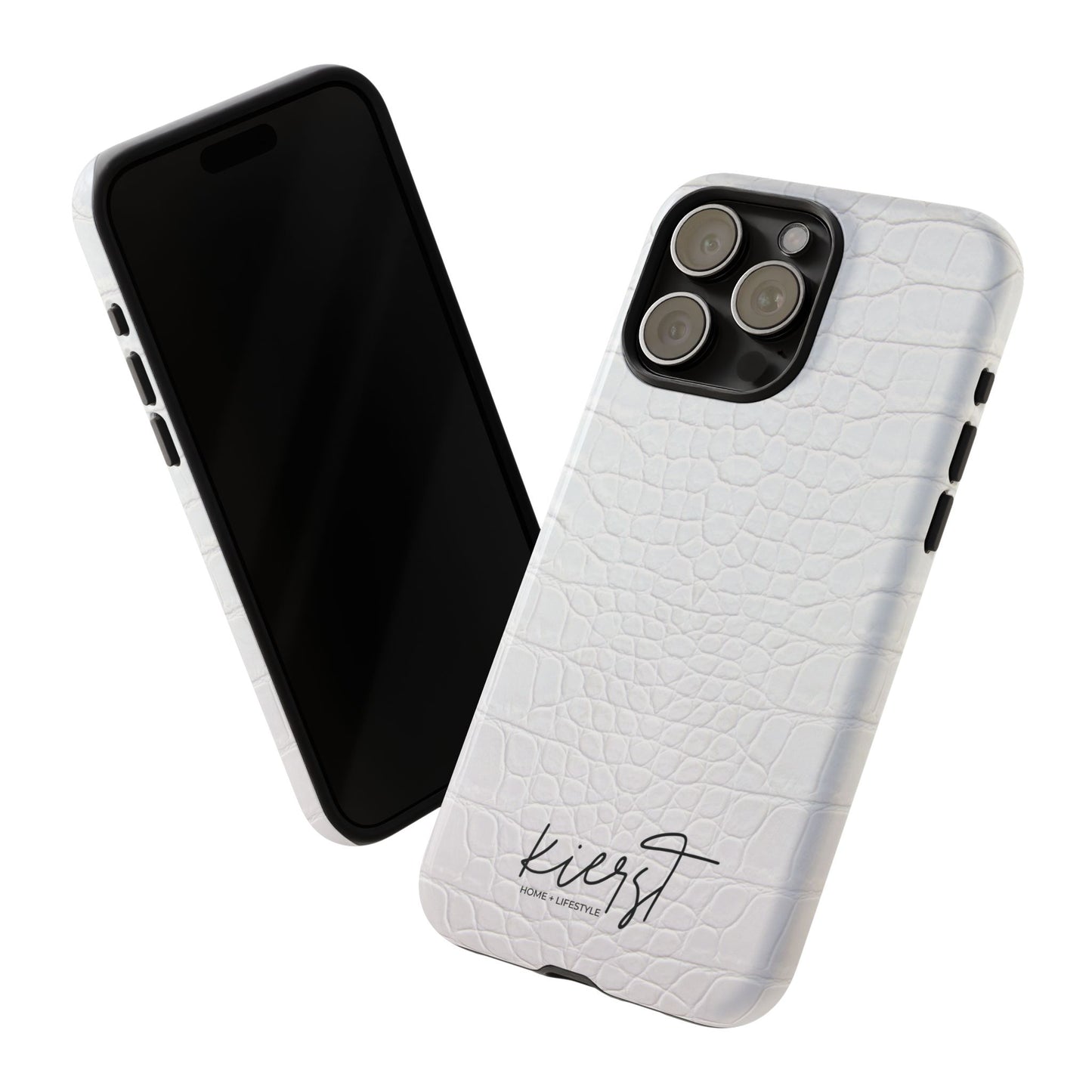 White Alligator iPhone Case | Minimal, Crisp, and Effortlessly Elevated
