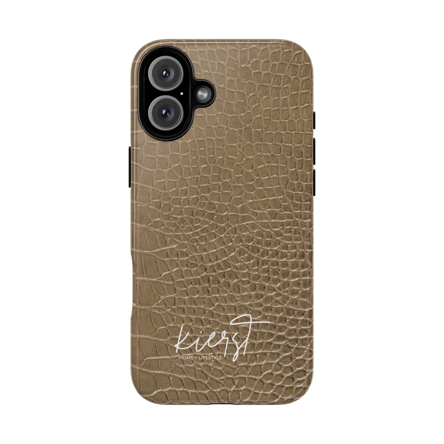 Tan Alligator Print iPhone Case | Elevated texture meets everyday ease