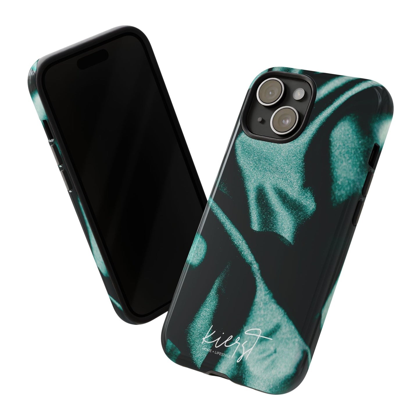 Emerald Silk Print iPhone Case