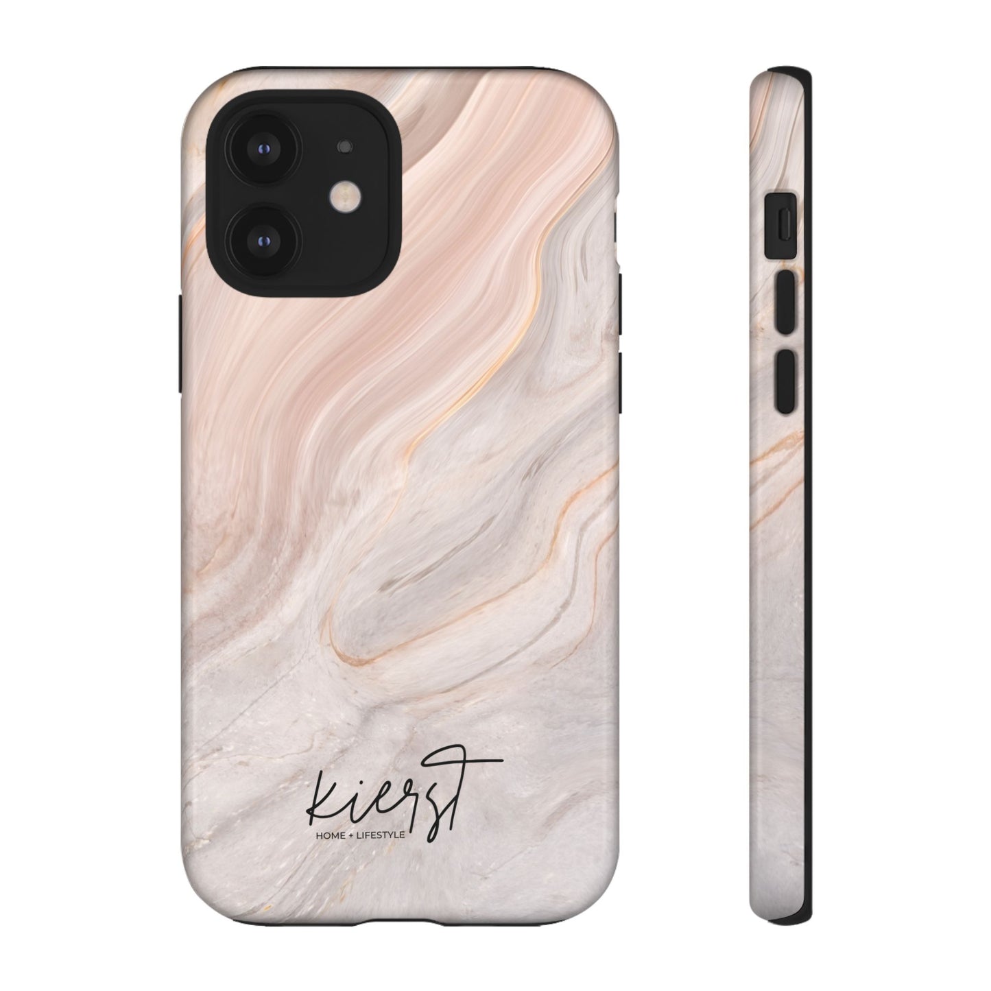Blush Swirl Marble iPhone Case | Soft Curves, Strong Protection