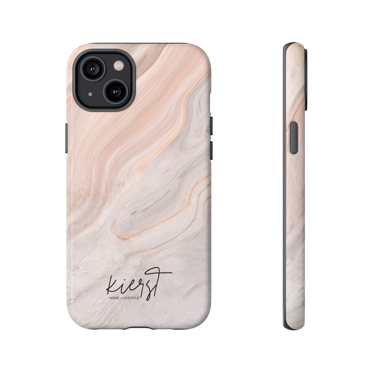 Blush Swirl Marble iPhone Case | Soft Curves, Strong Protection