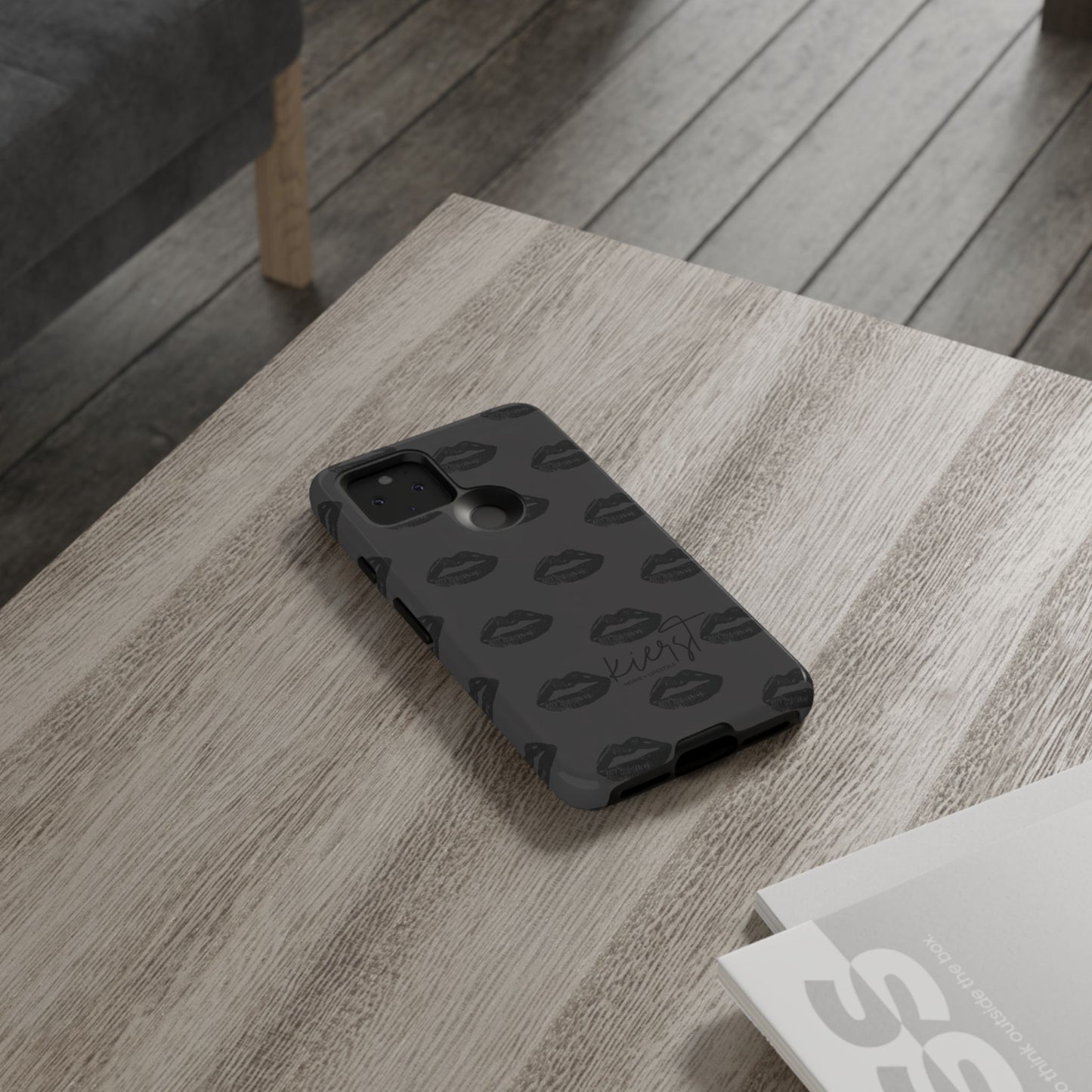 Black Lips Google Pixel Phone Case | Monochrome Meets Mood