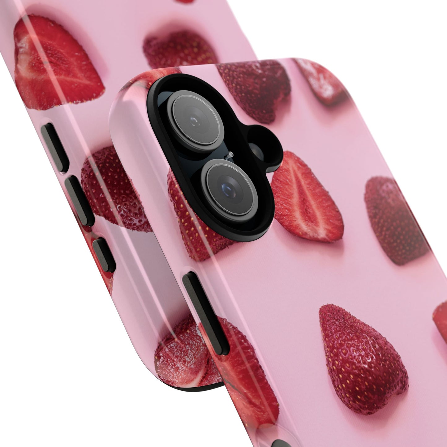 Strawberries iPhone Case | A Sweet Statement Rooted in Soft Luxury