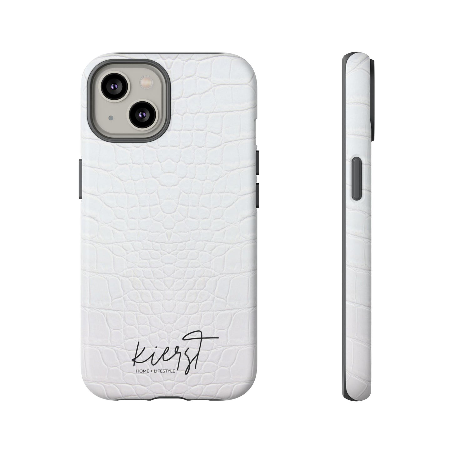 White Alligator iPhone Case | Minimal, Crisp, and Effortlessly Elevated