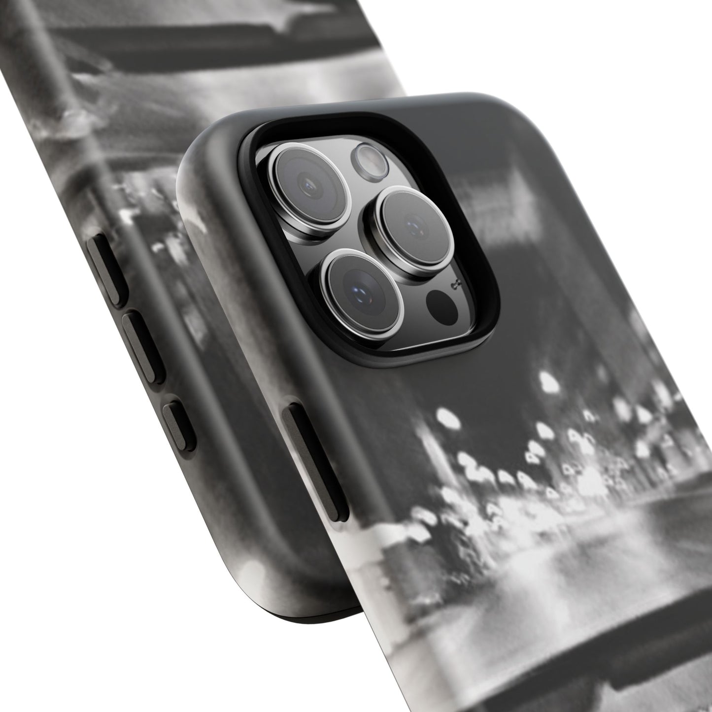 Faded Summer Nights iPhone Case | A Cinematic Blur of City Lights and Nostalgia