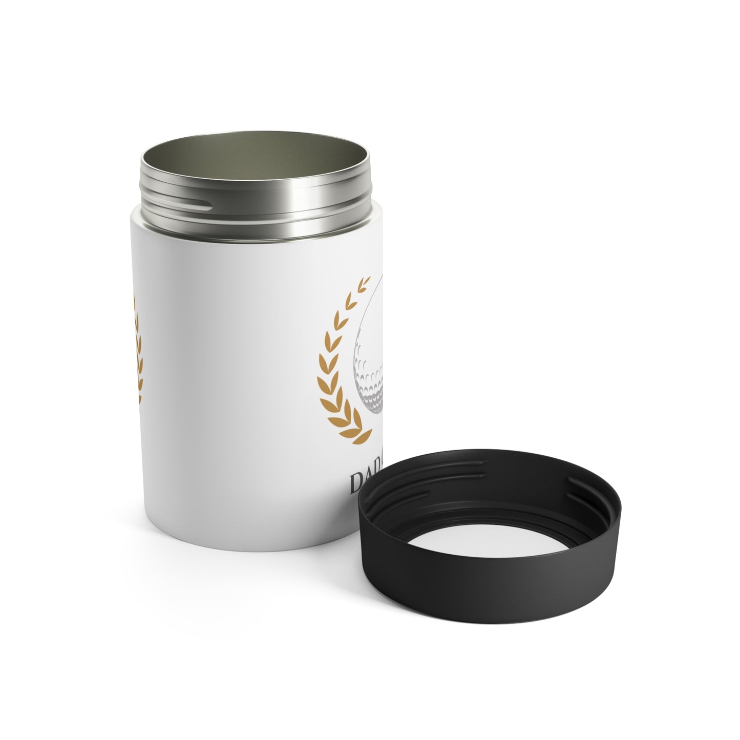 Dad Club Can Holder – White with Golf Emblem