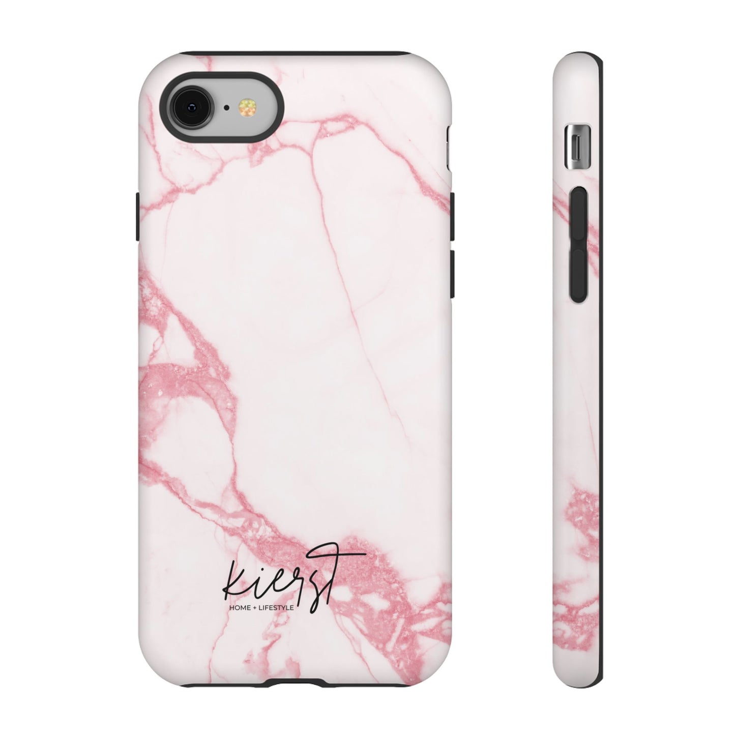Pink & White Marble iPhone Case | Classic Elegance, Feminine Twist