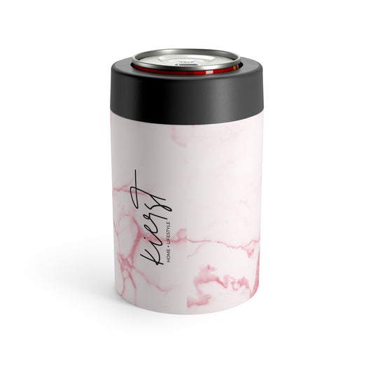 Pink & White Marble Can Holder