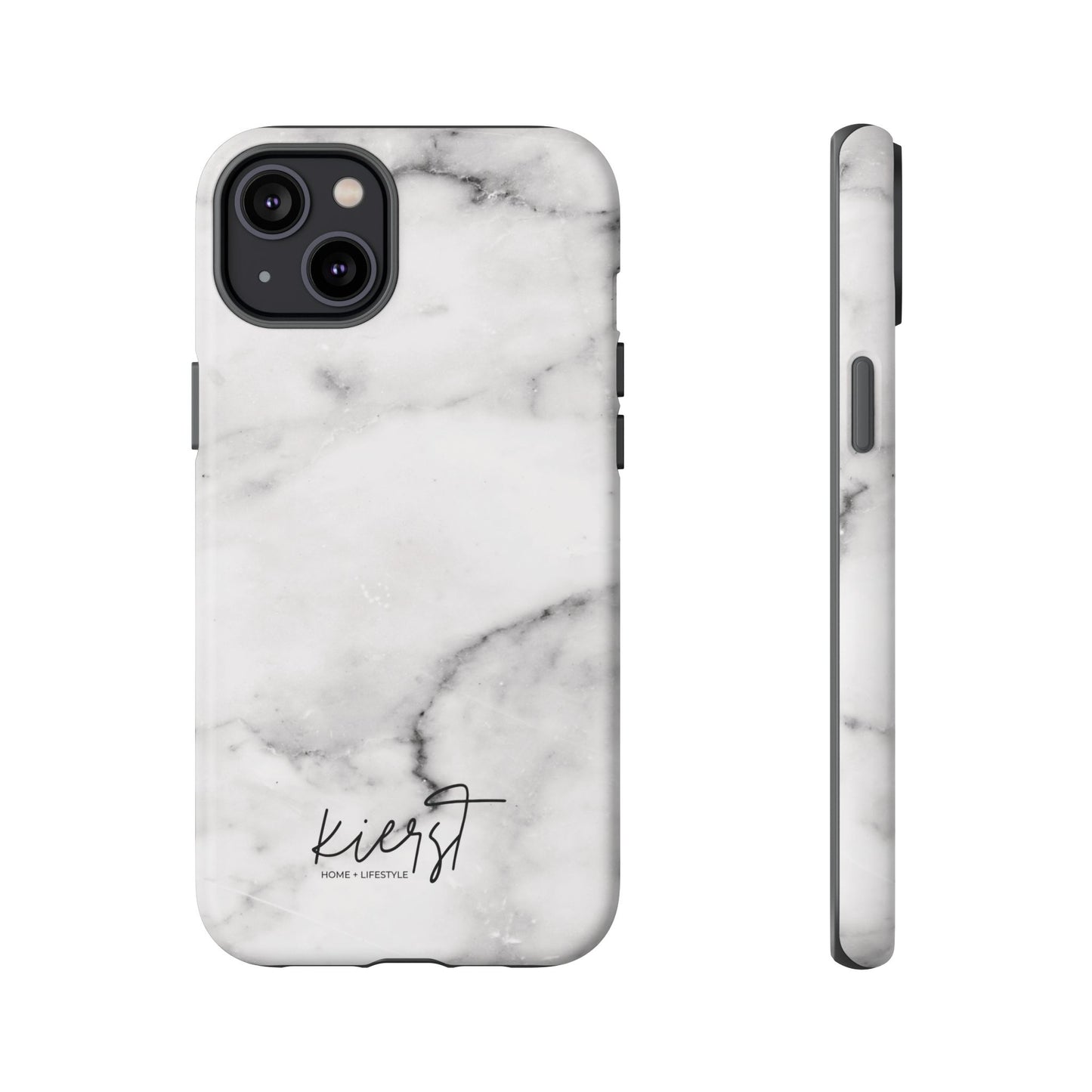 Lived-In White and Grey Marble iPhone Case | Curated Calm, Captured in Marble