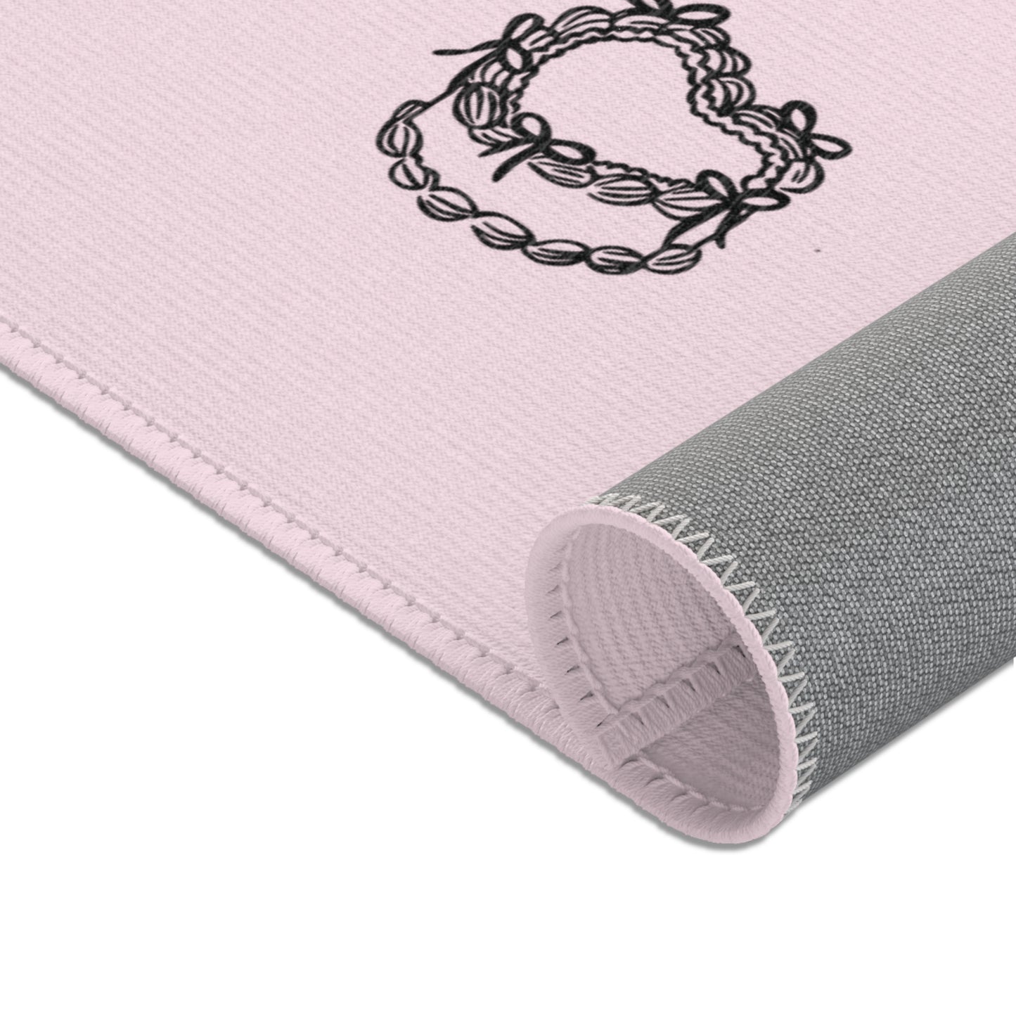 Edge of Romance Area Rug ā Landscape Pink Collage Design