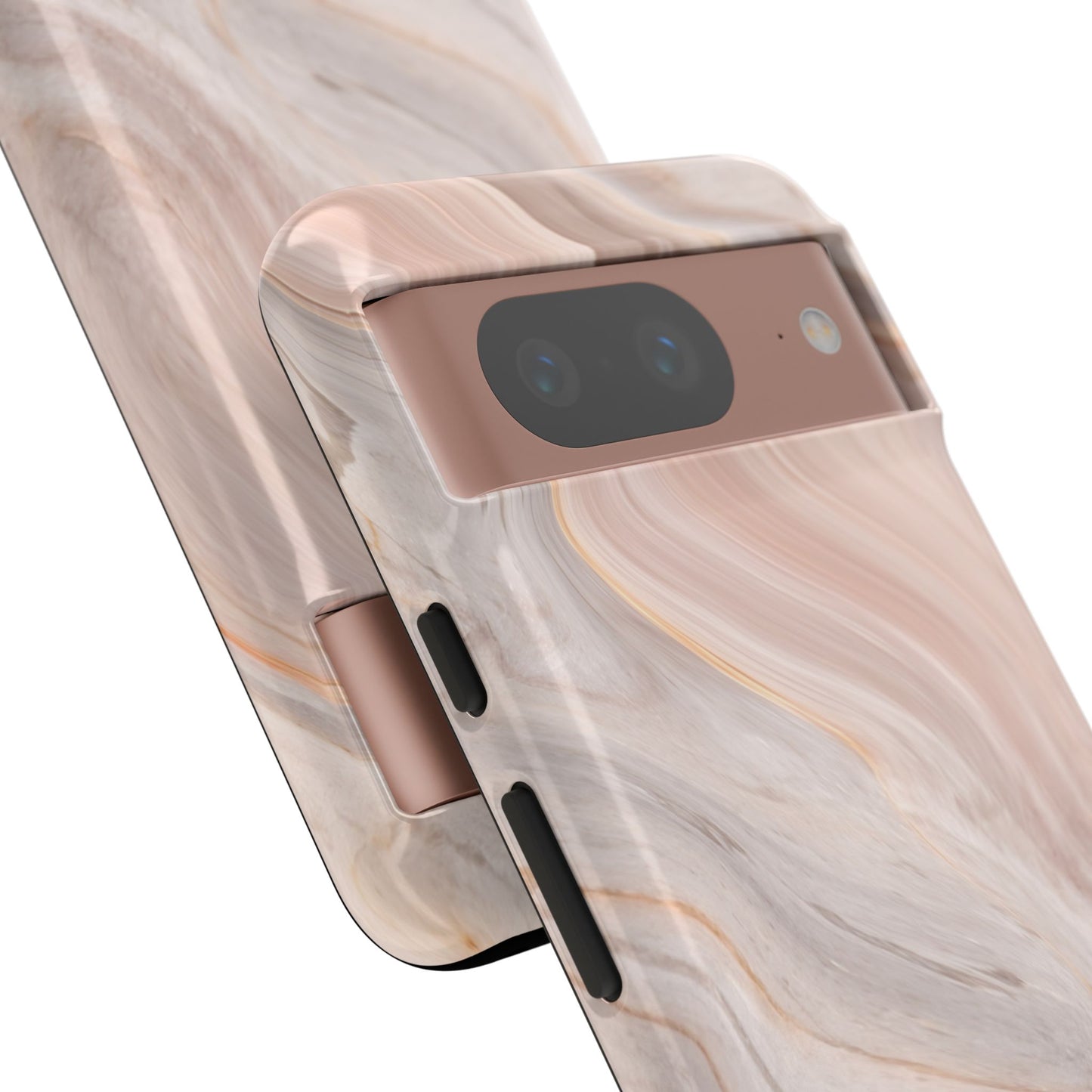 Blush Swirl Marble Google Pixel Phone Case | Soft Movement Meets Curated Luxury
