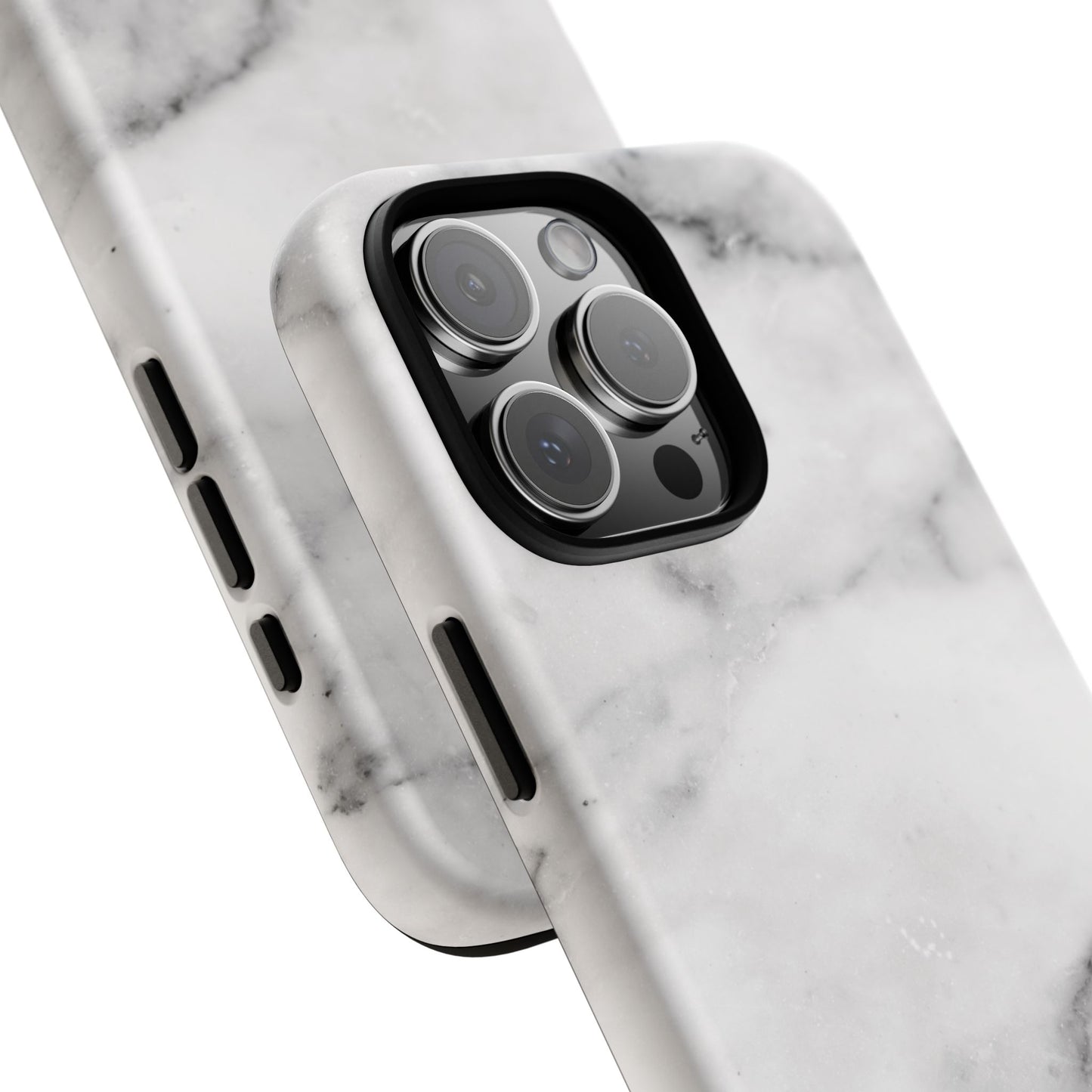 Lived-In White and Grey Marble iPhone Case | Curated Calm, Captured in Marble