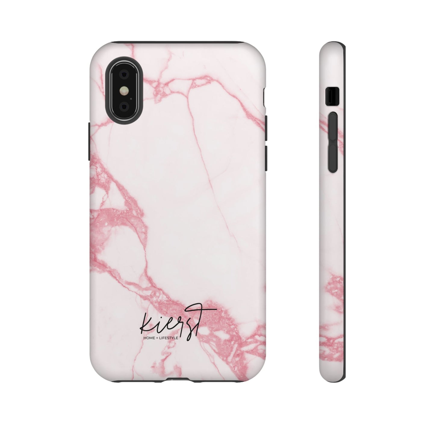 Pink & White Marble iPhone Case | Classic Elegance, Feminine Twist