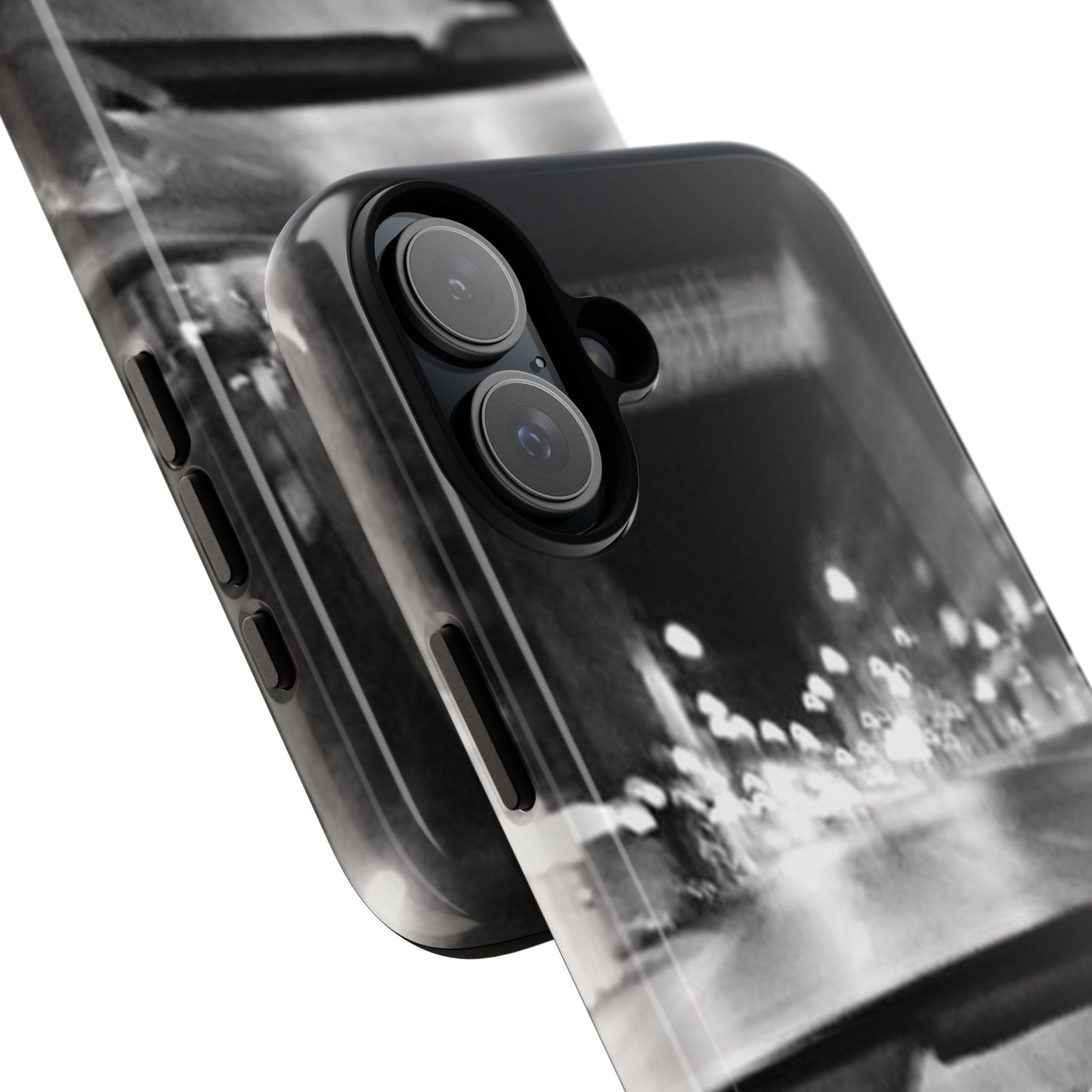 Faded Summer Nights iPhone Case | A Cinematic Blur of City Lights and Nostalgia