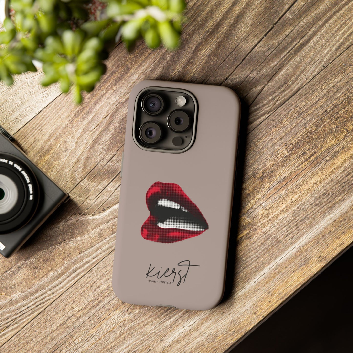 Retro Red Lips iPhone Case | Pop Art Meets Polished
