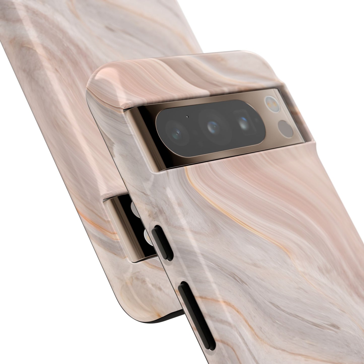 Blush Swirl Marble Google Pixel Phone Case | Soft Movement Meets Curated Luxury
