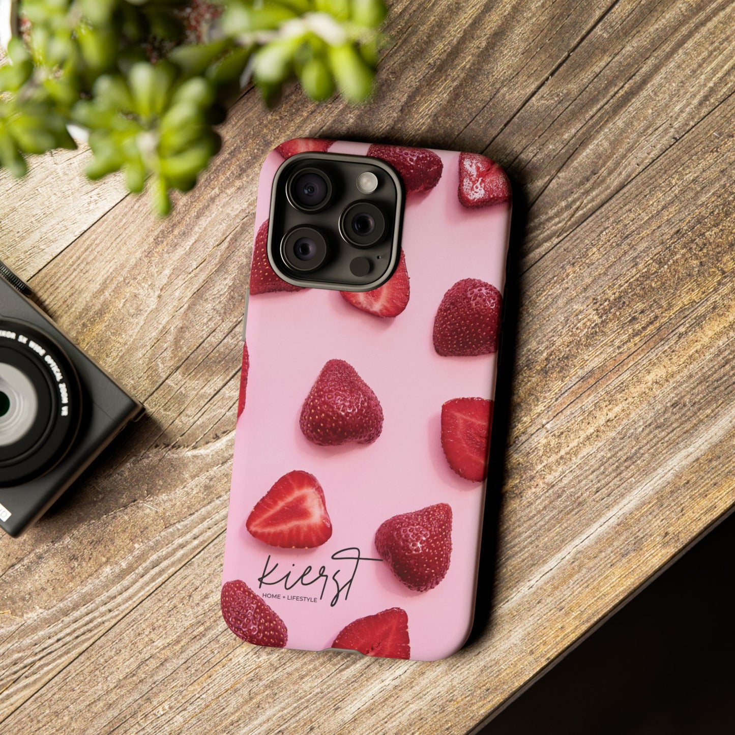 Strawberries iPhone Case | A Sweet Statement Rooted in Soft Luxury