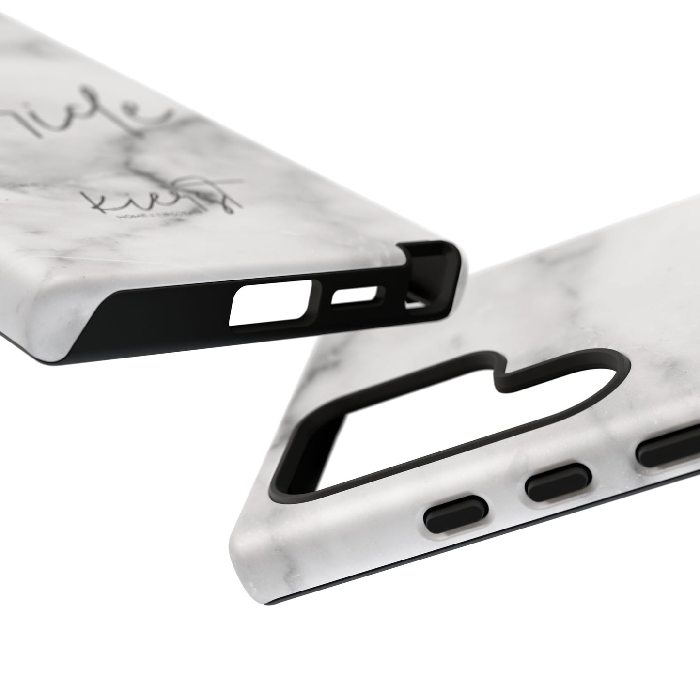 Bride Lived-In White and Grey Marble Samsung Galaxy Phone Case