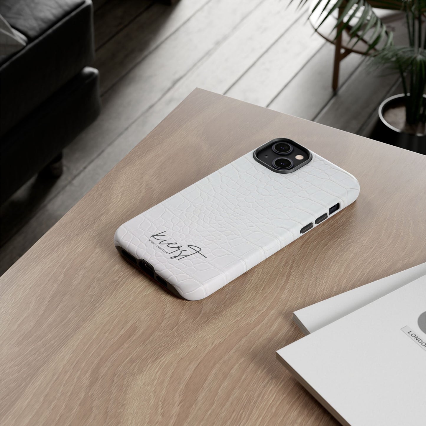 White Alligator iPhone Case | Minimal, Crisp, and Effortlessly Elevated