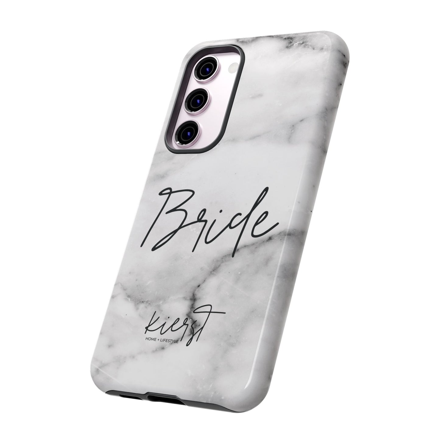 Bride Lived-In White and Grey Marble Samsung Galaxy Phone Case