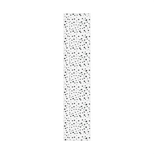 Smudged Black Spots on White Gift Wrapping Paper