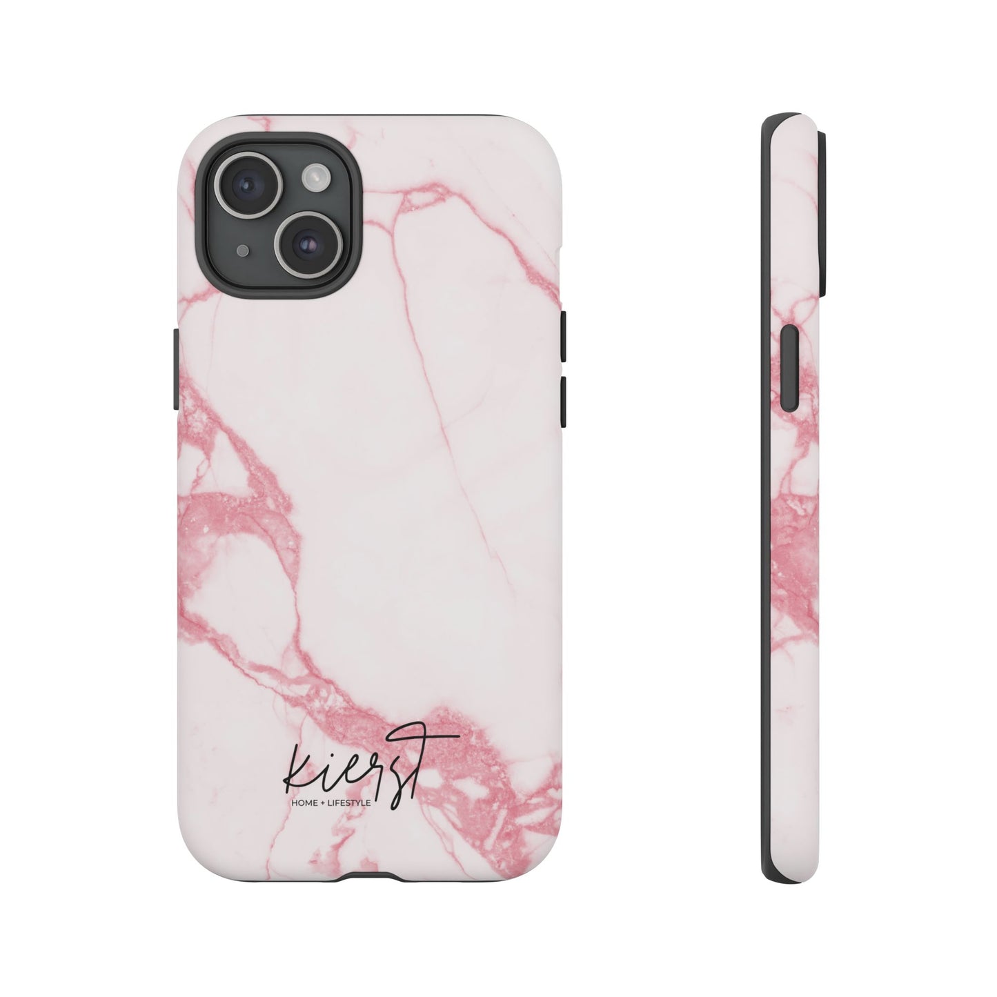 Pink & White Marble iPhone Case | Classic Elegance, Feminine Twist