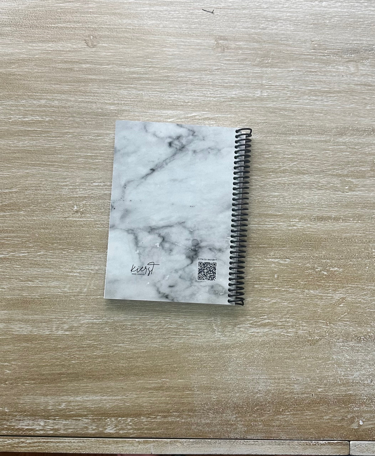 Lived-In Grey Marble Notebook