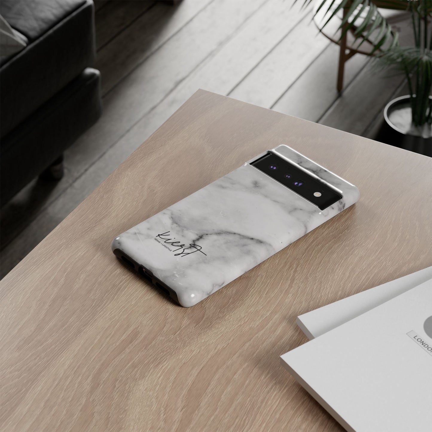 Lived-In White and Grey Marble Google Pixel Case | Elevated Essentials For Everyday